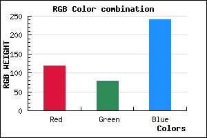rgb background color #774FF0 mixer