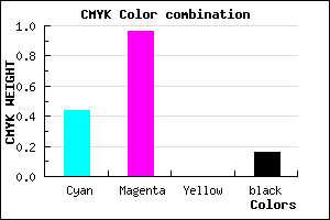 #7708D6 color CMYK mixer