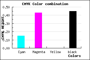 #77508C color CMYK mixer