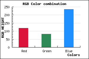 rgb background color #7753EC mixer