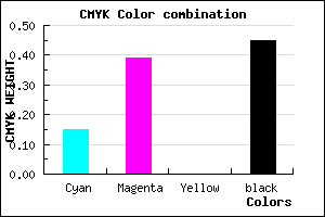 #77568C color CMYK mixer