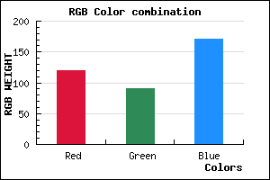 rgb background color #775BAB mixer