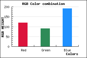 rgb background color #775BBF mixer