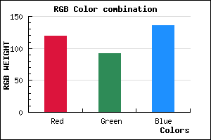 rgb background color #775C88 mixer