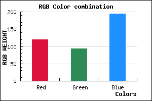 rgb background color #775EC2 mixer