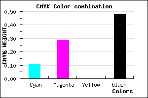 #775F85 color CMYK mixer