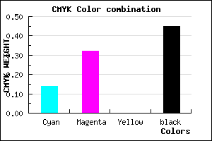 #775F8B color CMYK mixer