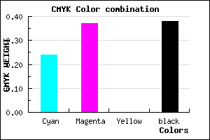 #77639D color CMYK mixer