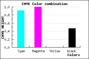 #0C0086 color CMYK mixer