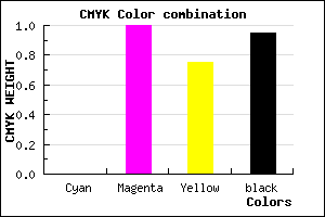 #0C0003 color CMYK mixer