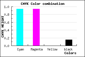 #0C0CD8 color CMYK mixer