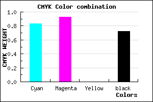 #0C0547 color CMYK mixer