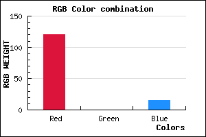 rgb background color #78000F mixer