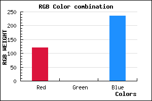 rgb background color #7800EC mixer