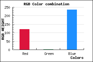 rgb background color #7801EB mixer