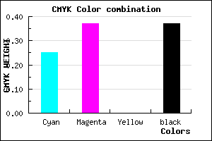 #7865A1 color CMYK mixer