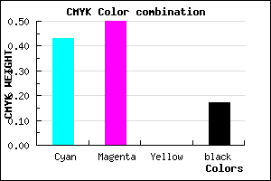 #7869D3 color CMYK mixer