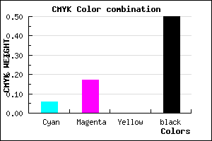 #786A80 color CMYK mixer