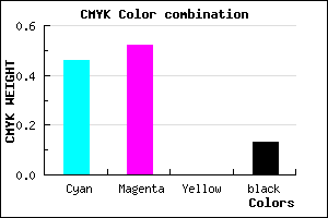 #786BDF color CMYK mixer
