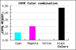 #786C87 color CMYK mixer