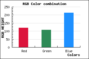 rgb background color #786CD6 mixer