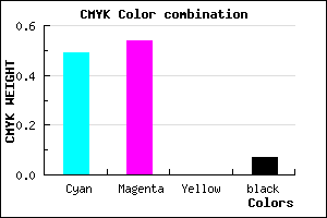 #786CED color CMYK mixer