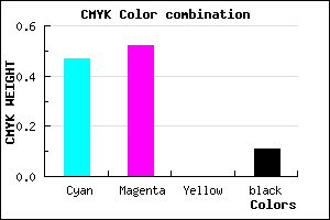 #786DE3 color CMYK mixer