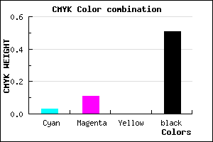 #786E7C color CMYK mixer