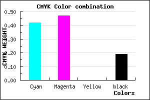 #786ECE color CMYK mixer