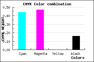 #7873D7 color CMYK mixer