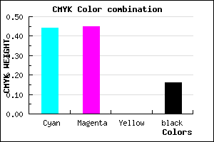 #7875D5 color CMYK mixer
