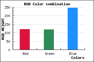 rgb background color #7877F7 mixer