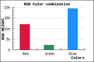 rgb background color #7816C2 mixer
