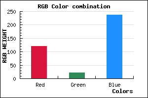 rgb background color #7816ED mixer