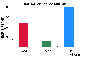 rgb background color #781FC5 mixer