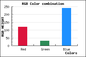 rgb background color #781FF0 mixer