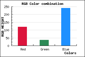 rgb background color #7824F0 mixer