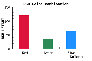 rgb background color #78243F mixer