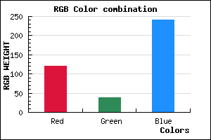 rgb background color #7826F0 mixer