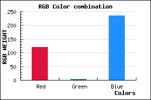 rgb background color #7804EB mixer