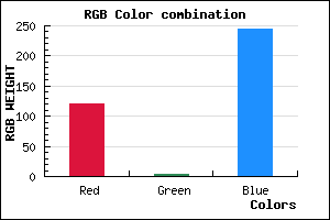 rgb background color #7804F5 mixer
