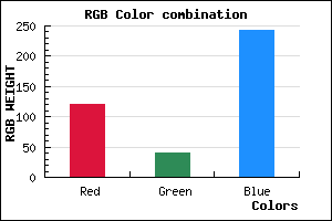 rgb background color #7829F3 mixer