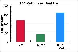 rgb background color #782AA2 mixer