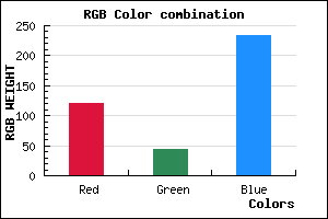 rgb background color #782BE9 mixer