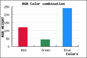 rgb background color #782BF0 mixer