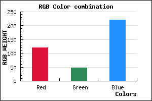 rgb background color #782FDC mixer
