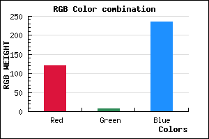 rgb background color #7807EB mixer