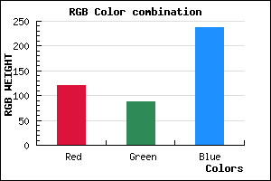 rgb background color #7857ED mixer
