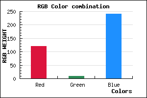 rgb background color #7809F0 mixer