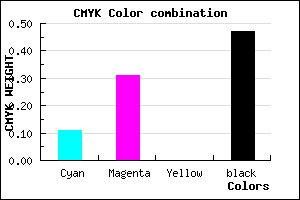 #785D87 color CMYK mixer